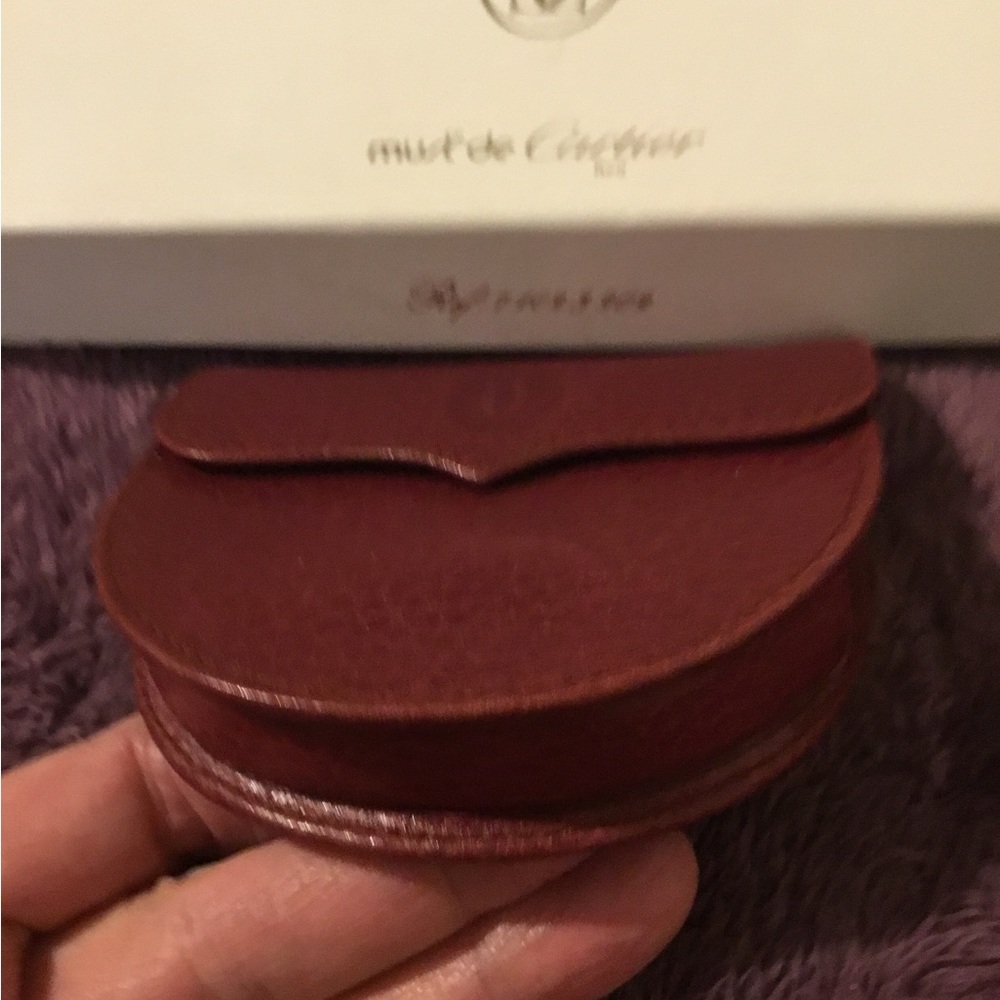Authentic Cartier Bordeaux Leather Coin Holder - Picture 14 of 14